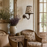 Load image into Gallery viewer, Cottaloy Vintage Fabric Curved Arm Wall Lamp for Living Room or Bedroom