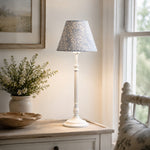 Load image into Gallery viewer, French Country Fabric Metal Table Lamp