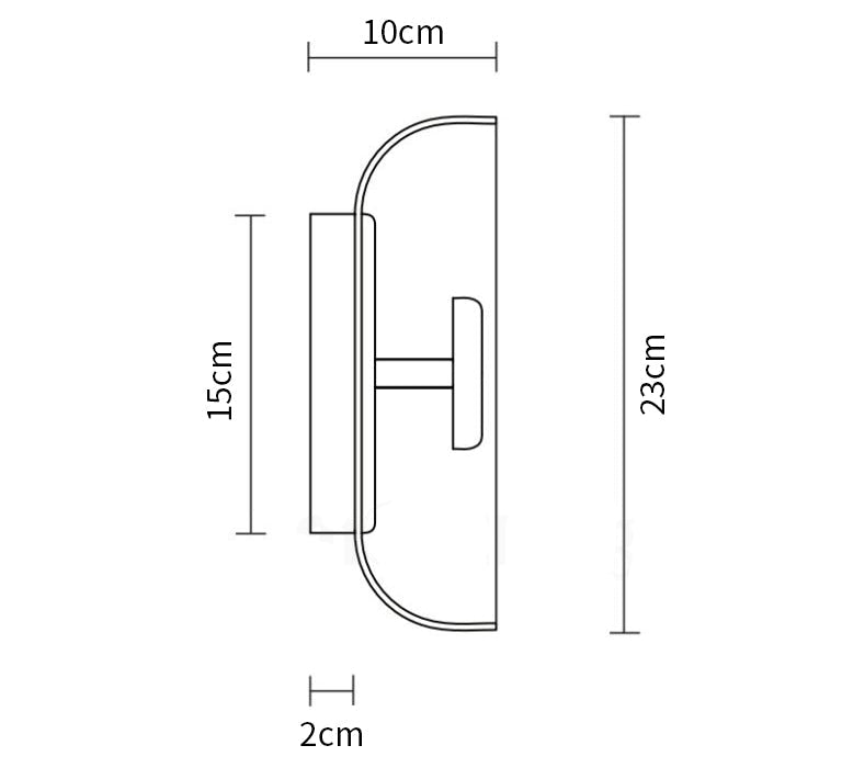 Das Schimmernde Leuchten Premium Minimalistische Messing-Wandleuchte