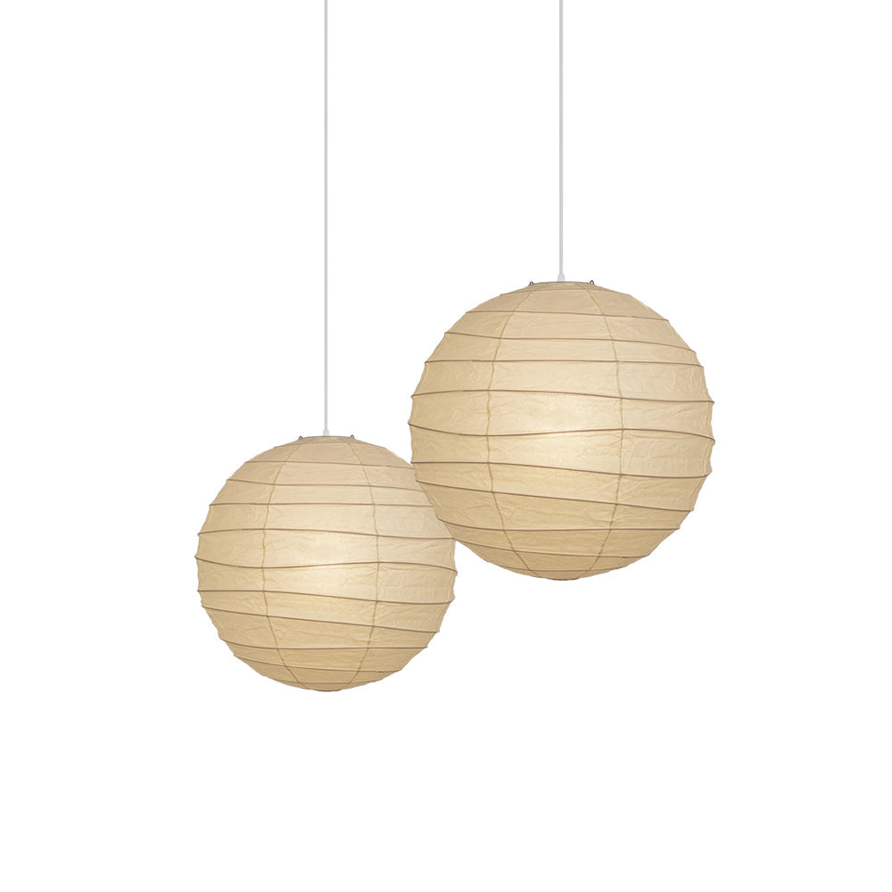 White Washi Paper Plug-In Pendant