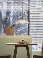 Charger l'image dans la visionneuse de galerie, Polished Brass Domed Glass Plug-In Pendant