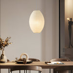 Bild in Gallery-Viewer laden, Traditionelle Japandi Wabi-Sabi Elliptische Papier Pendelleuchte