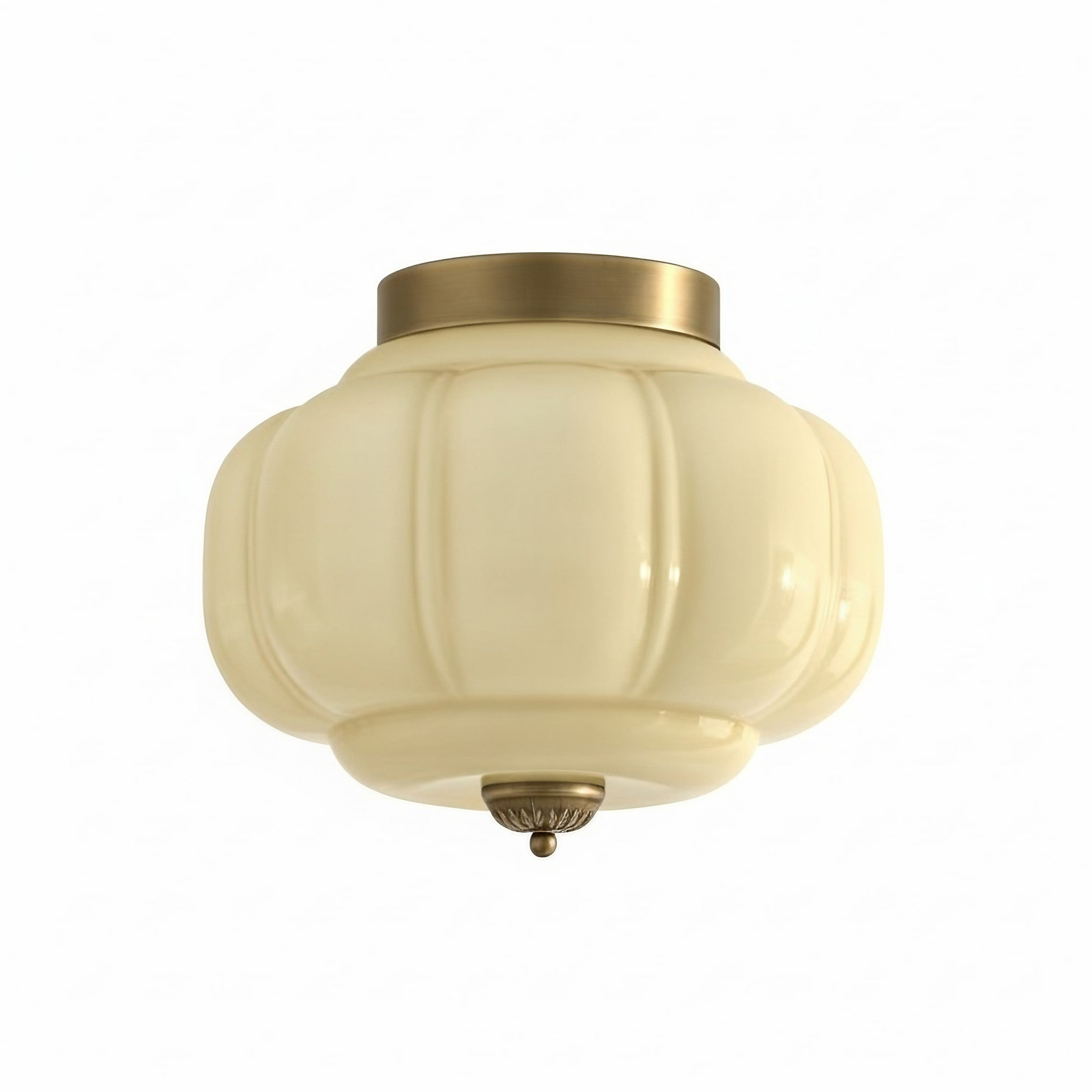 Eloise Flush Mount Milk Glass Ceiling Light – Modern Accent Lighting with Artistic Glass Shade