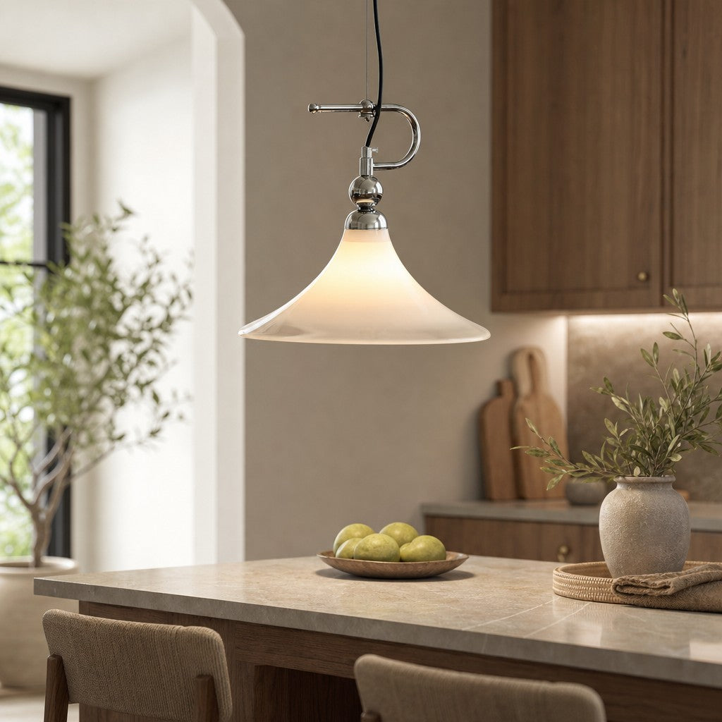 Kallera Magnolia Pendant Light – Artistic Gradient Hanging Lamp for Bedroom and Living Room