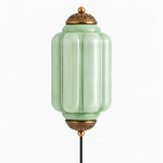 Cargar imagen en el visor de la Galería, Eloise fluted milk-glass plug-in wall sconce