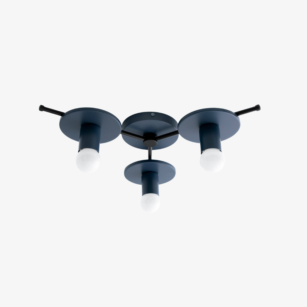 Radiro Globe Colorful Ceiling Light-3 Light Minimalist Fixture