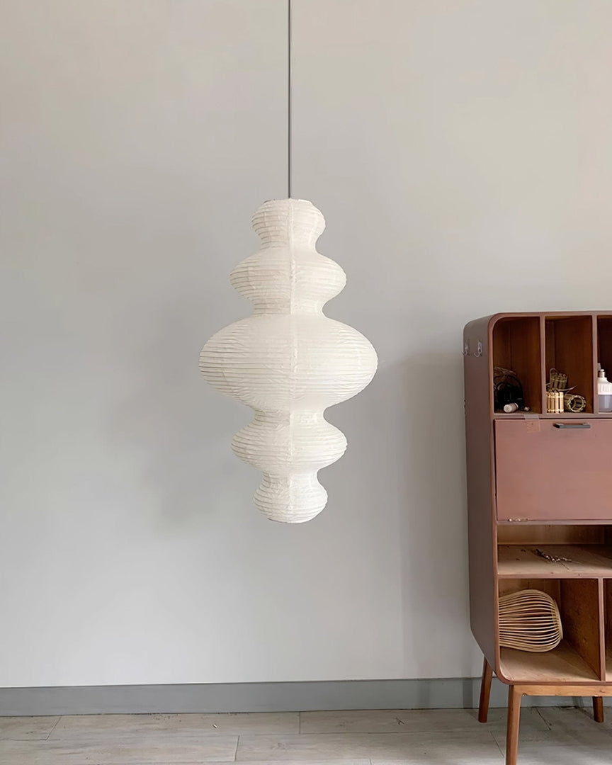 Stacked Mulberry Paper Swag Pendant
