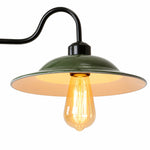 Bild in Gallery-Viewer laden, Green Enamel Industrial Chandelier