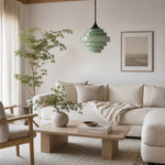 Charger l'image dans la visionneuse de galerie, Sanenos Gradient Glass Pendant Light – Retro Geometric Design