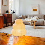 Load image into Gallery viewer, Japanese Wabi Sabi White Rice Paper Table Lamp