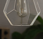 Cargar imagen en el visor de la Galería, Faceted clear glass shade lower edge close-up