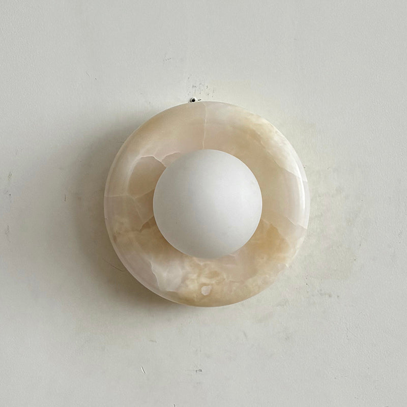 Applique Orli en jade blanc