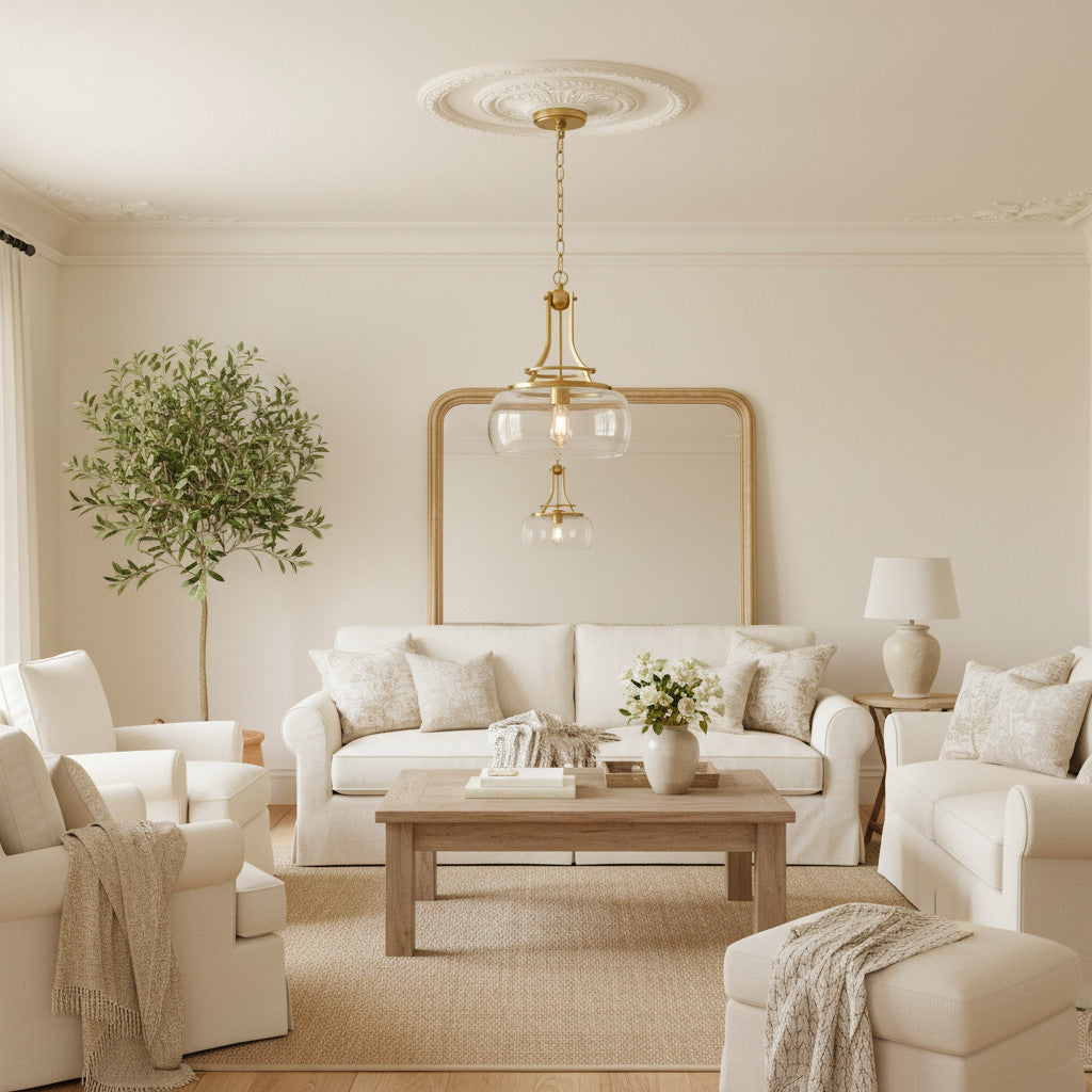 Lirra Vintage Transparente Glaskuppel Hängelampe – Klassischer Industrie-Stil für den Eingangsbereich U10