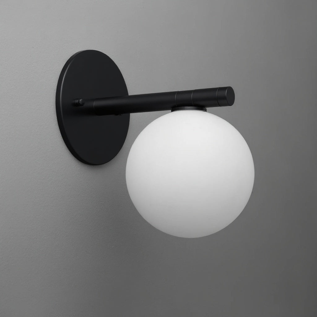 Glorica Glass Minimalist Metal and Glass Wall Sconce – Elegant Decorative Light Fixture for Living Rooms and Hallways