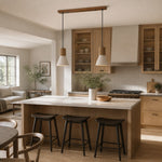 Cargar imagen en el visor de la Galería, Wabi Sabi Stone Pendant Light, Warm LED Ceiling Lamp for Bedroom, Dining Bar and Kitchen Island