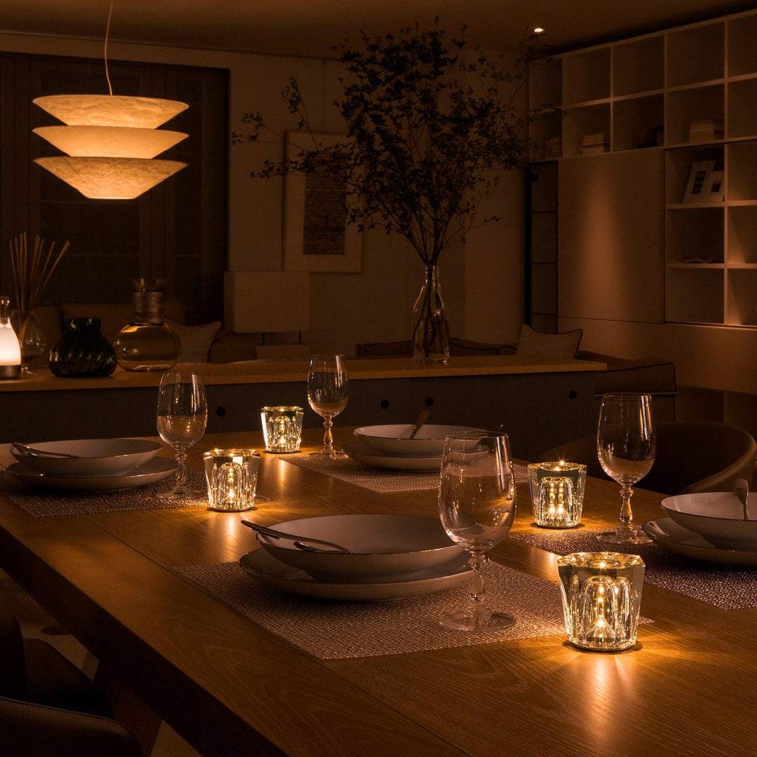 Lampe de table en cristal diamant (batterie intégrée)
