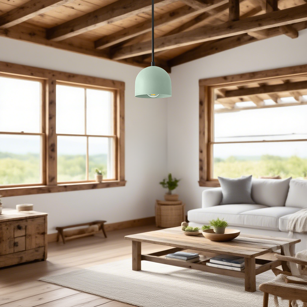 Suspension Farmhouse – Suspension Vanity avec dôme coloré