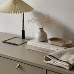 Cargar imagen en el visor de la Galería, Sculptural cabinet knob installed on a neutral bedroom dresser