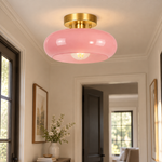 Load image into Gallery viewer, Bauvia Ceiling Light with brass or chrome and colour options - New2609-1024642 interior scene