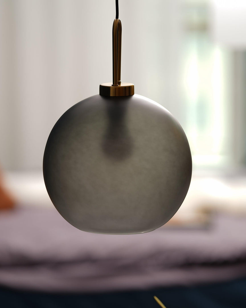 Copper-Plated Glass Plug-In Swag Pendant