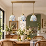 Charger l'image dans la visionneuse de galerie, Colorful Capiz Shell Glass Pendant Light