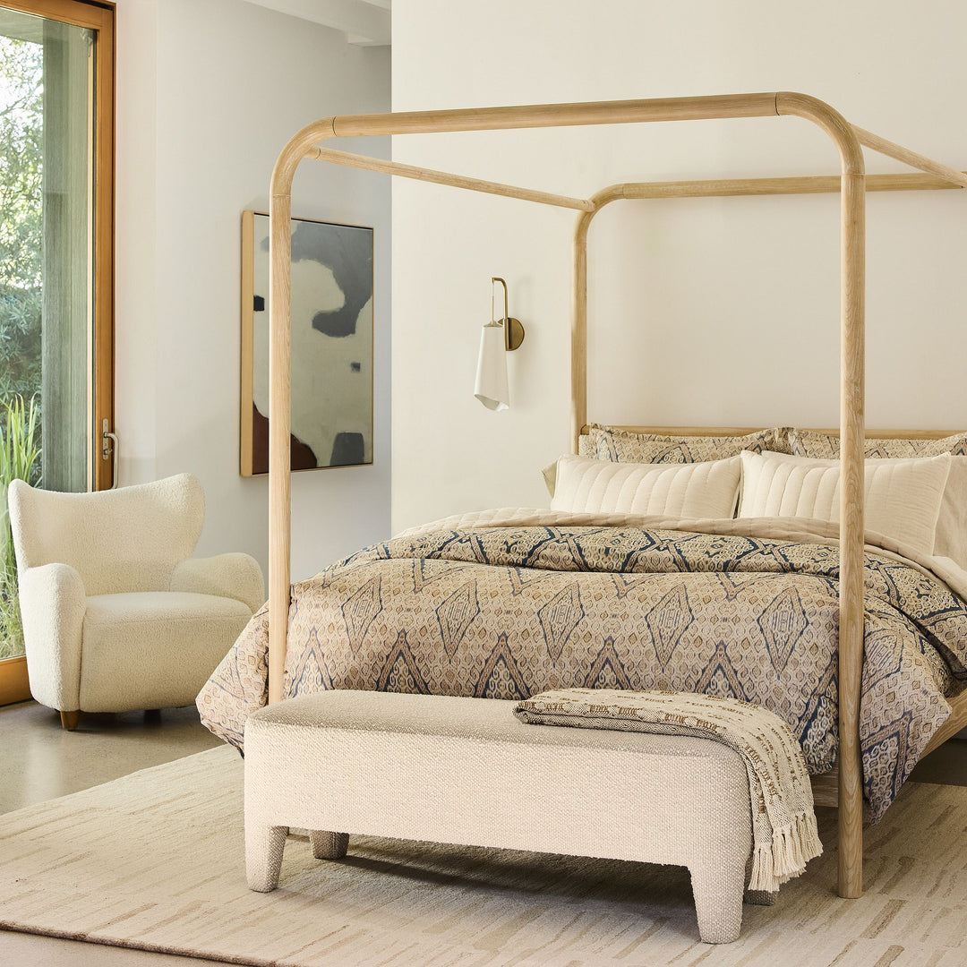 Aplique de pared elegante Orovia: cerámica, vidrio y metal, latón champán