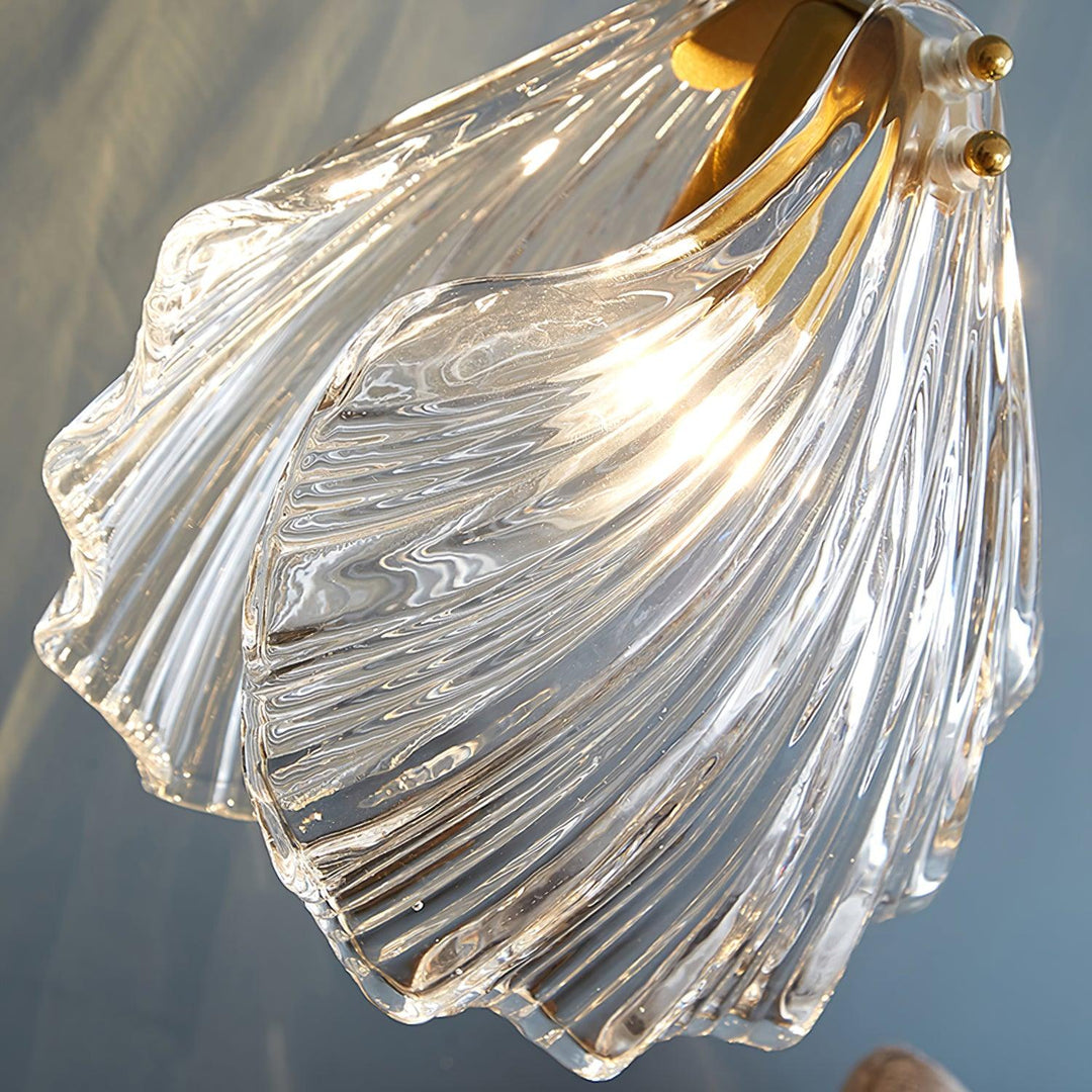 Hand-Blown Glass Brass Plug-In Swag Pendant