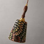 Cargar imagen en el visor de la Galería, Patterned Fabric Fish-Line Pendant Light