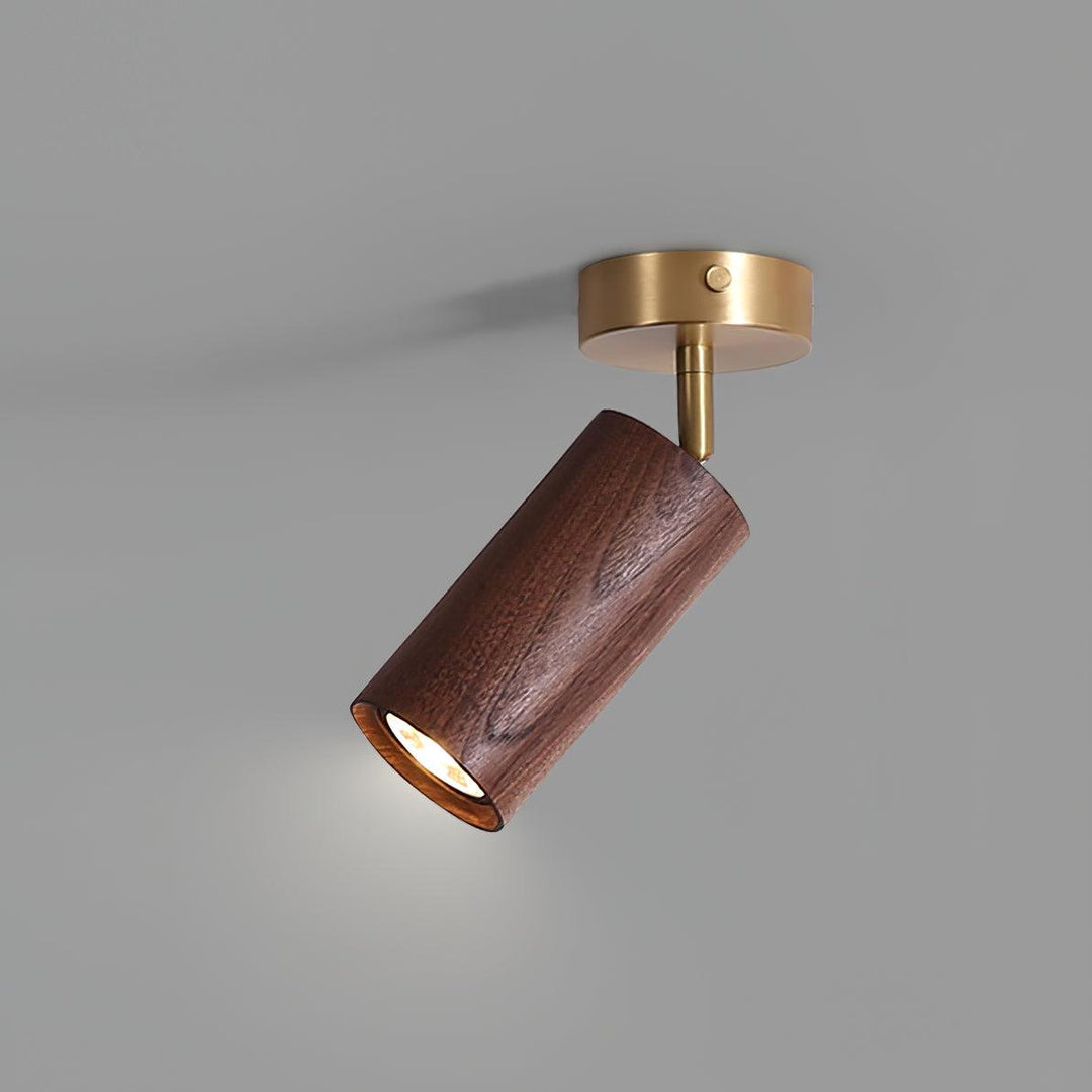 Iluminación de riel de madera Thio