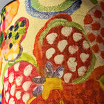 Bild in Gallery-Viewer laden, Close-up of the colorful floral fabric lamp shade