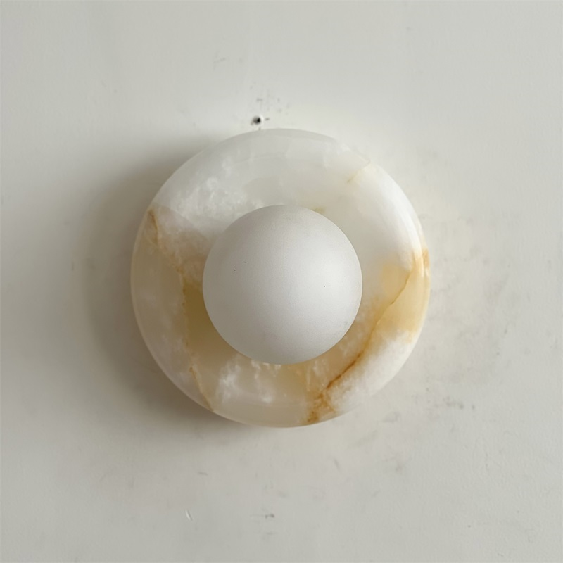 Applique Orli en jade blanc