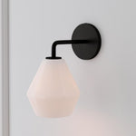 Load image into Gallery viewer, Merin Sculptural Glass Wall Lamp – Geometric Modern Wall Sconce for Bedrooms &amp; Hallways
