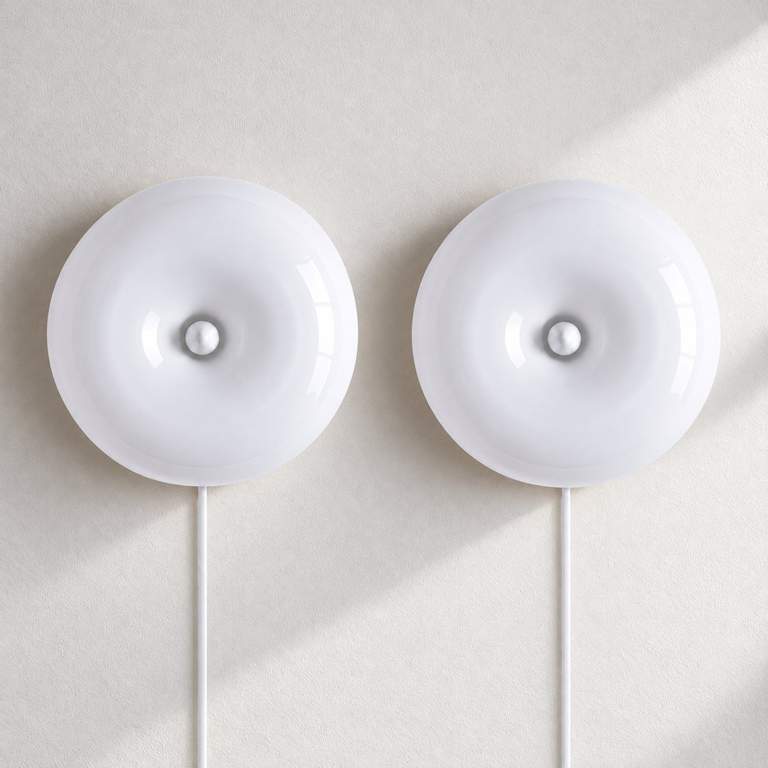 White plug-in set of 2