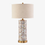 Cargar imagen en el visor de la Galería, Lámpara de mesa con pantalla suave y estilo rústico costero para decoración de sala