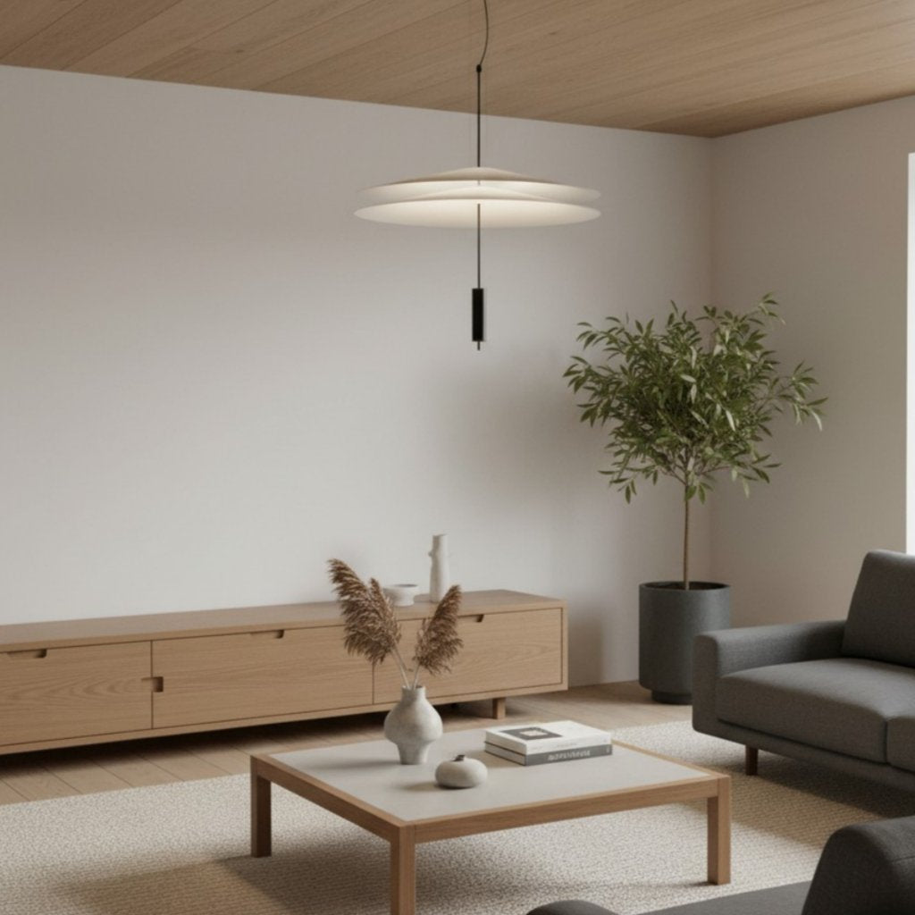 Plumeo Flamingo Mehrschichtige Hängelampe – Schlichtes Leuchtmittel für moderne Wohnzimmer N54