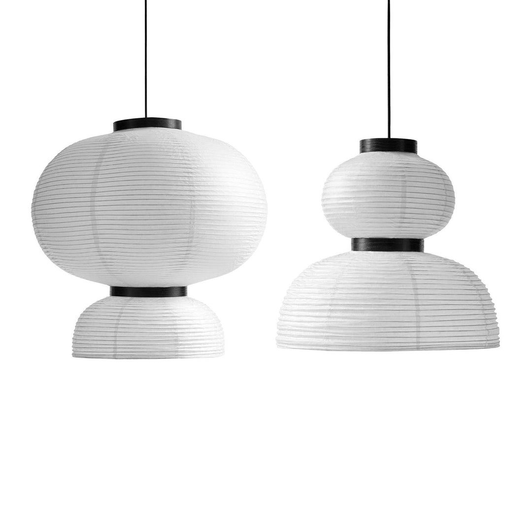 Rounded Layered Paper Plug-In Pendant