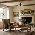 Charger l&#39;image dans la visionneuse de galerie, Glorica Glass Flush Mount Light - Globe Ceiling Fixture Modern
