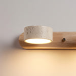 Charger l'image dans la visionneuse de galerie, Applique linéaire moderne multi-têtes Travellia - Éclairage minimaliste en pierre naturelle pour chambre et couloir