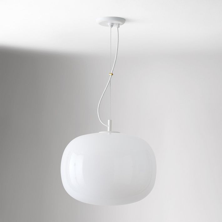 Lámpara colgante minimalista de cristal Lumivelle: diseño regulable en altura