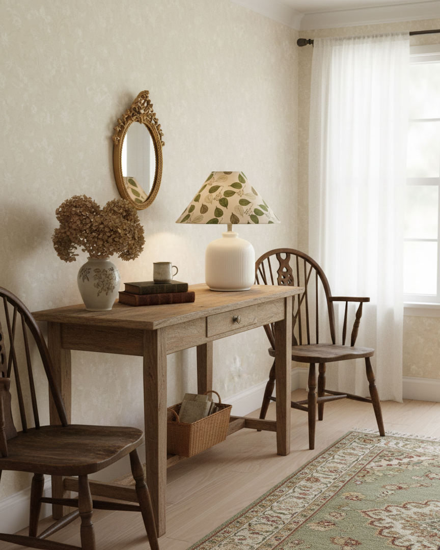 Lampe de table florale evergreen – Éclairage d'ambiance décoratif moderne et minimaliste pour salon