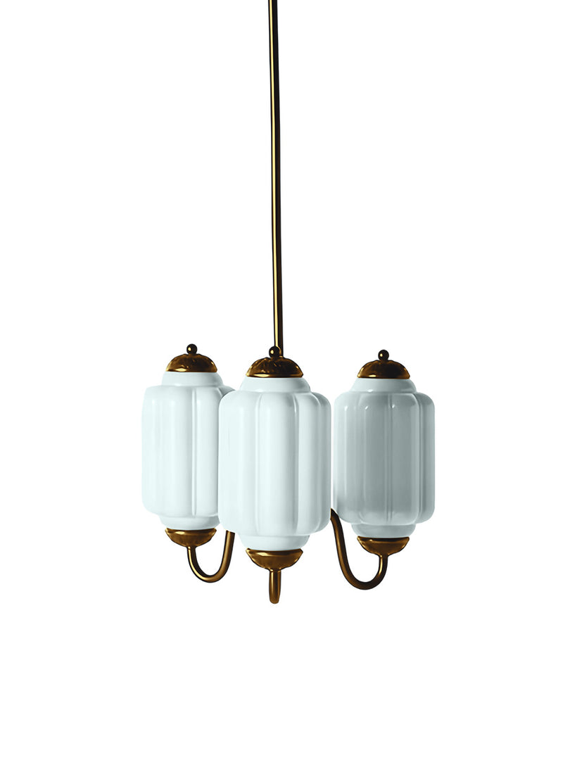 Eloise Kronleuchter – Milchglas-Kronleuchter in einem Vintage-Stil-Finish