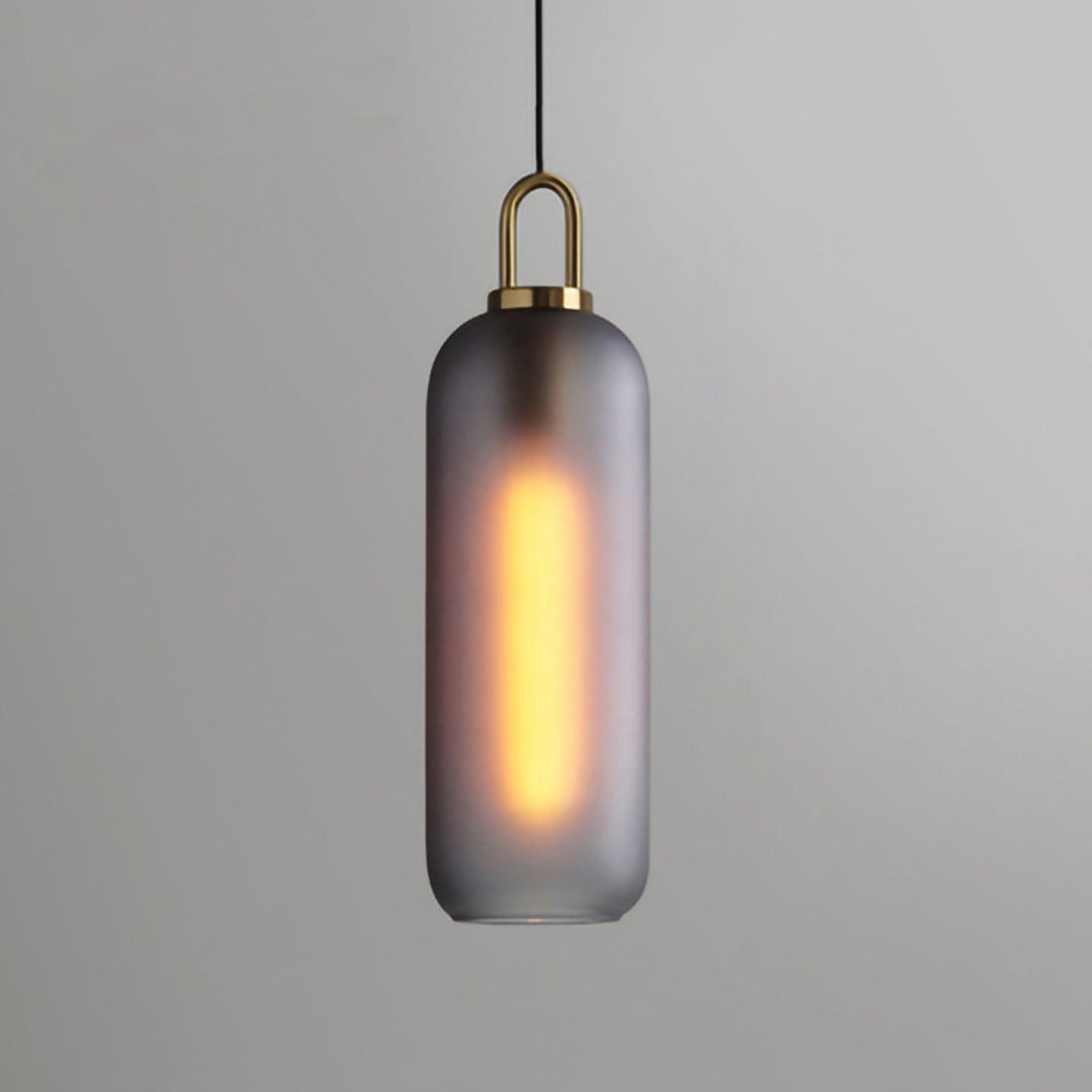 Copper-Plated Glass Plug-In Swag Pendant