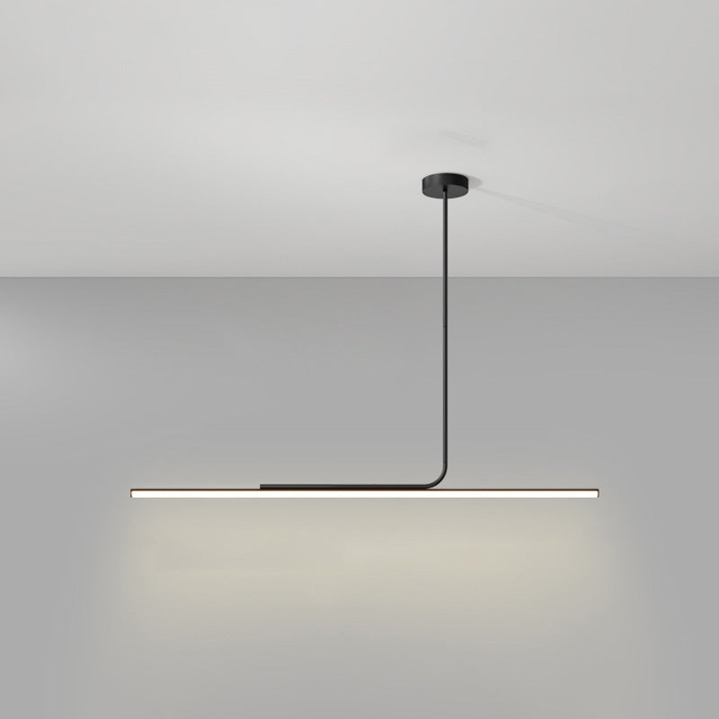 Lustre de salle à manger décoratif contemporain avec interrupteur à bouton-poussoir et peinture blanche