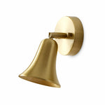 Load image into Gallery viewer, Vintage Brass Adjustable Wall Sconce with Cone and Bell Shade Options