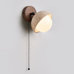 Bild in Gallery-Viewer laden, Moderne Travertin-Wandlampe – Minimalistische Stein-Wandleuchte für Schlafzimmer, Wohnzimmer, Flur
