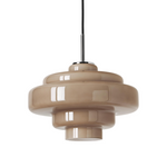 Load image into Gallery viewer, Koloro Modern Art-Inspired Curved Glass Pendant Fixture - Transitional Style Lighting for Living Spaces
