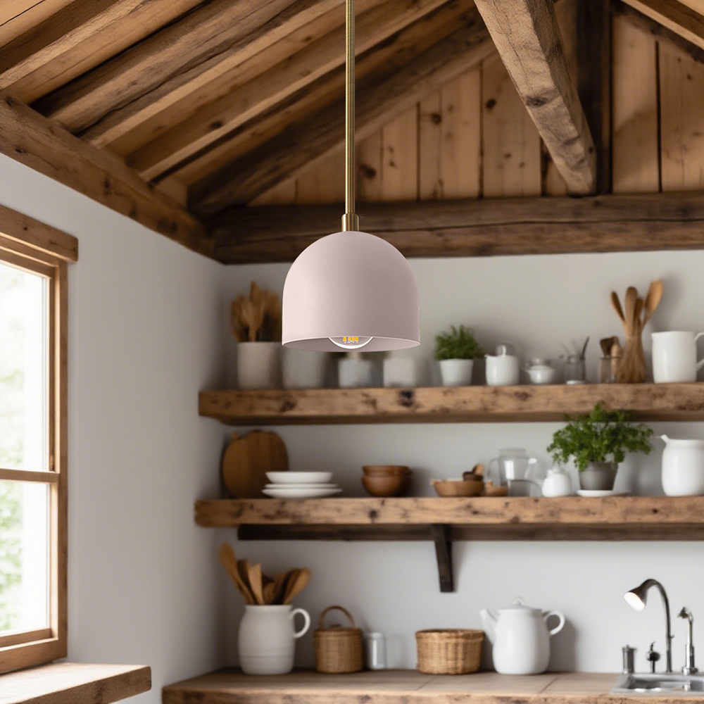 Suspension Farmhouse – Suspension Vanity avec dôme coloré
