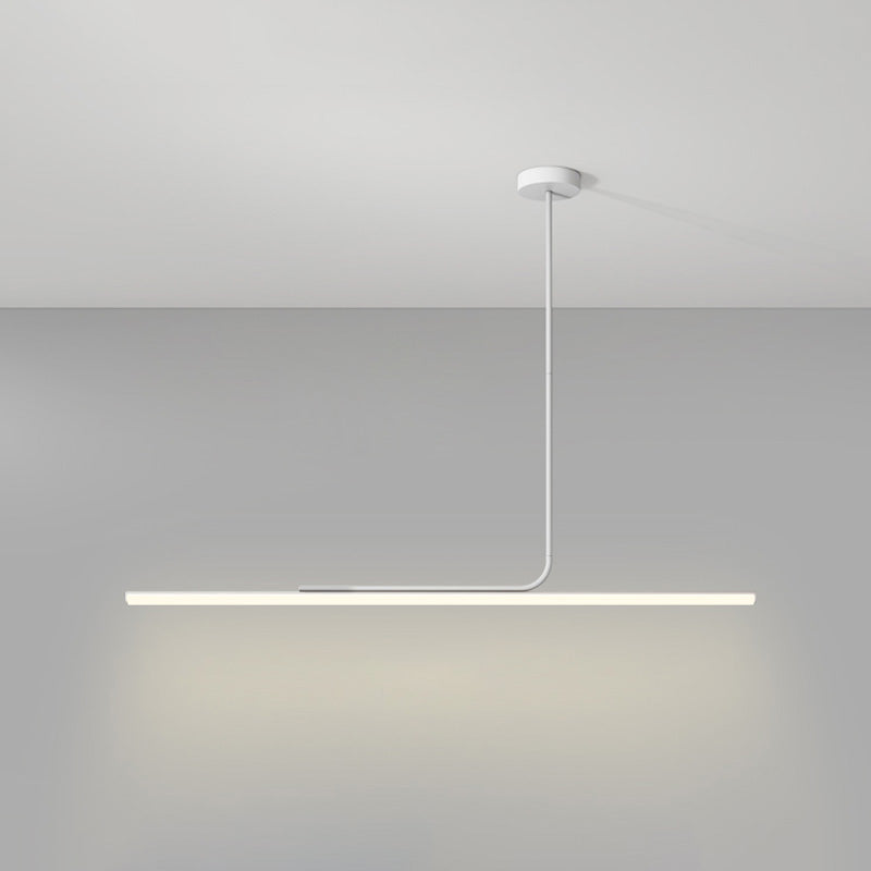 Lustre de salle à manger décoratif contemporain avec interrupteur à bouton-poussoir et peinture blanche