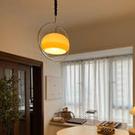 Load image into Gallery viewer, Rounded Glass Chrome Swag Pendant Light