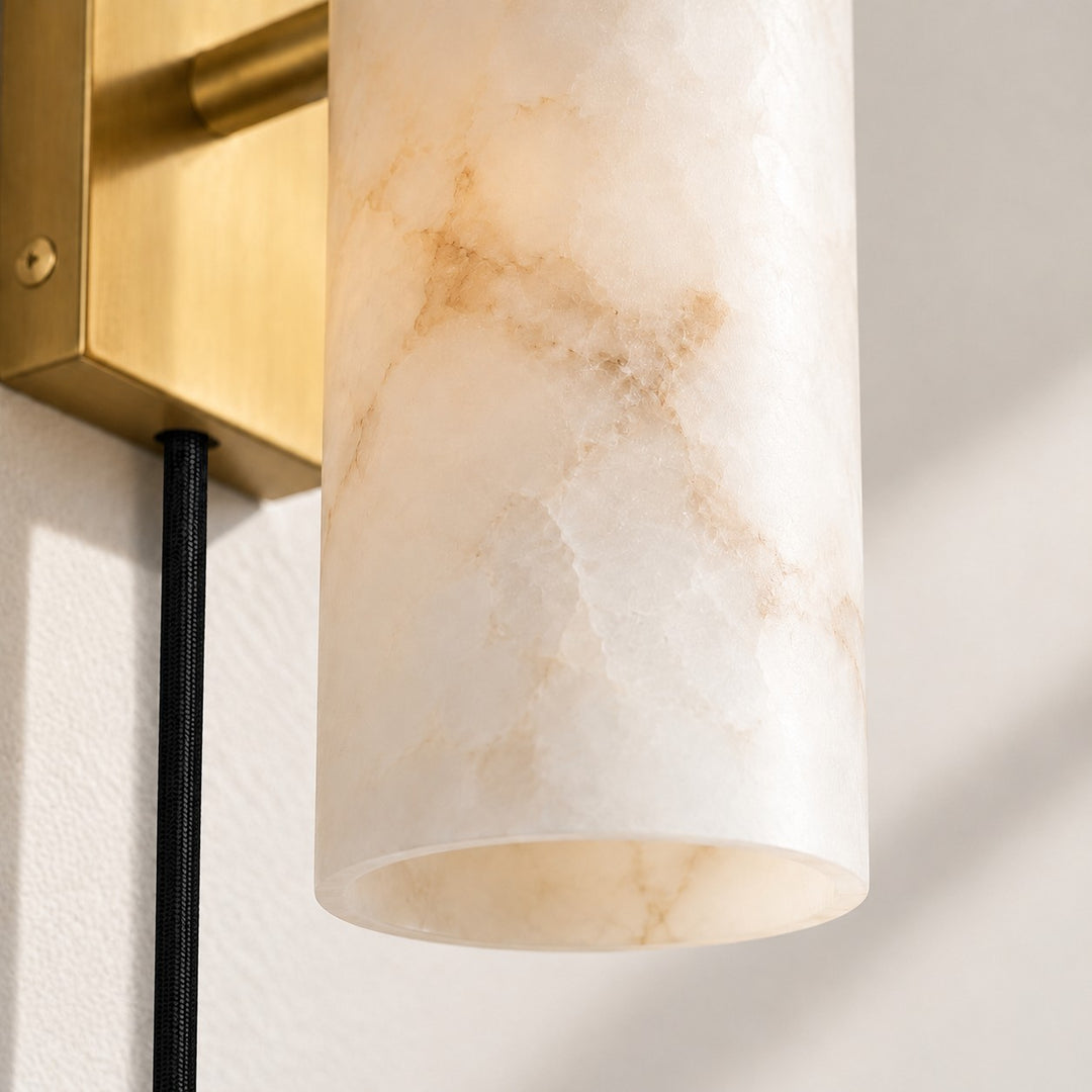 Modern Double Tube Design Plug-In Wall Sconce